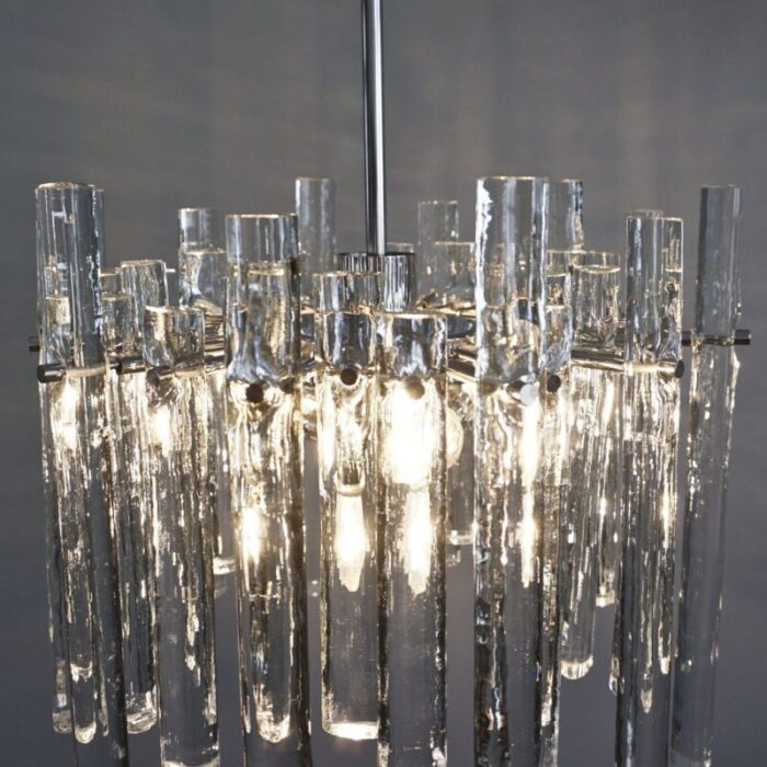 chandelier with 36 ice glass pieces from kinkeldey 9