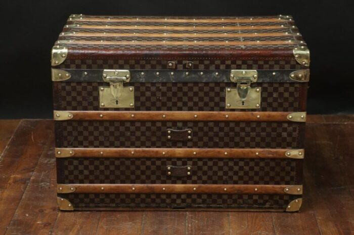 checkerboard trunk from moynat 1910s 1005