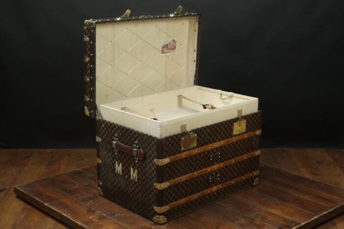 checkerboard trunk from moynat 1910s 1479