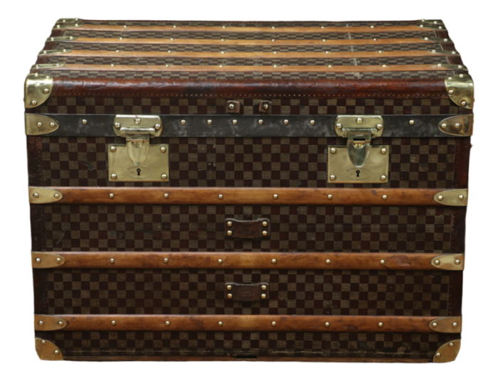 checkerboard trunk from moynat 1910s 2938