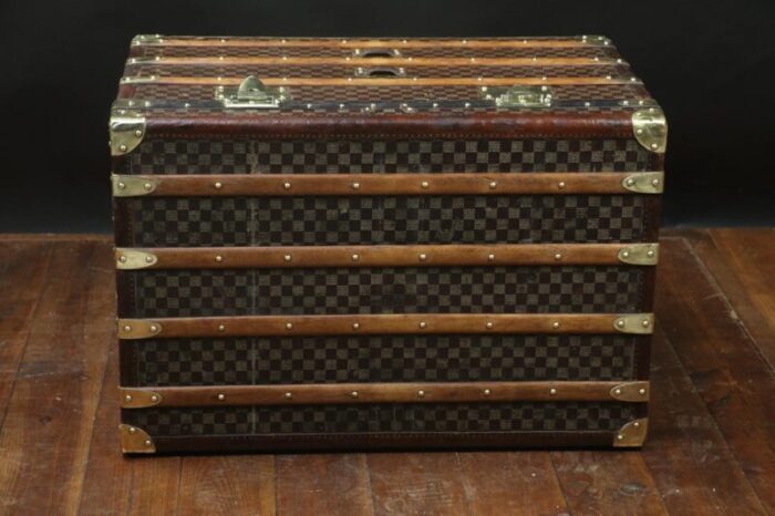 checkerboard trunk from moynat 1910s 3330