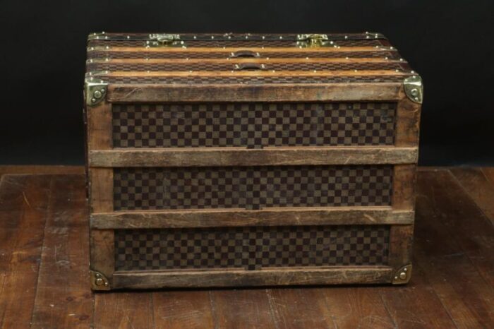 checkerboard trunk from moynat 1910s 8168