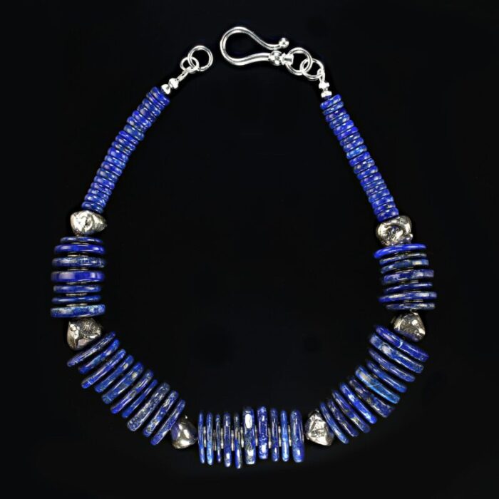 choker lapis lazuli and sterling silver necklace 9470