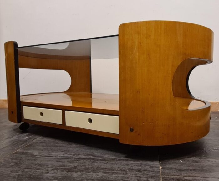 coffee table in the style of joe colombo 1970s 3282