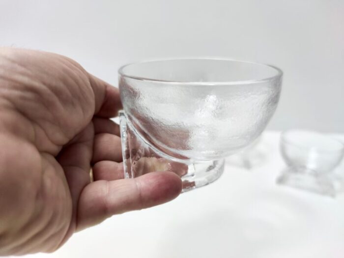 crystal serving bowls by taddei sestini for kristall krisla 1970s set of 7 1090