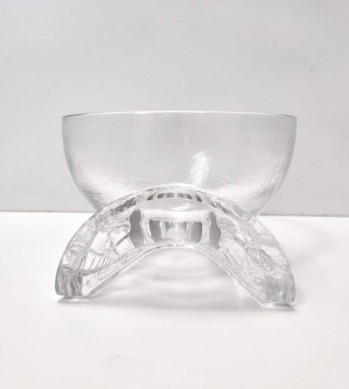 crystal serving bowls by taddei sestini for kristall krisla 1970s set of 7 6268