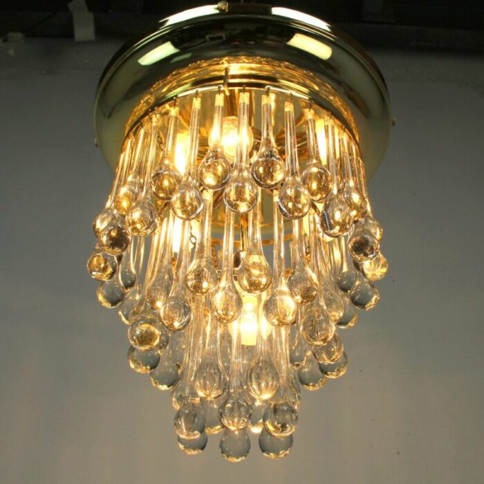 crystal tear drop ceiling lamp 4