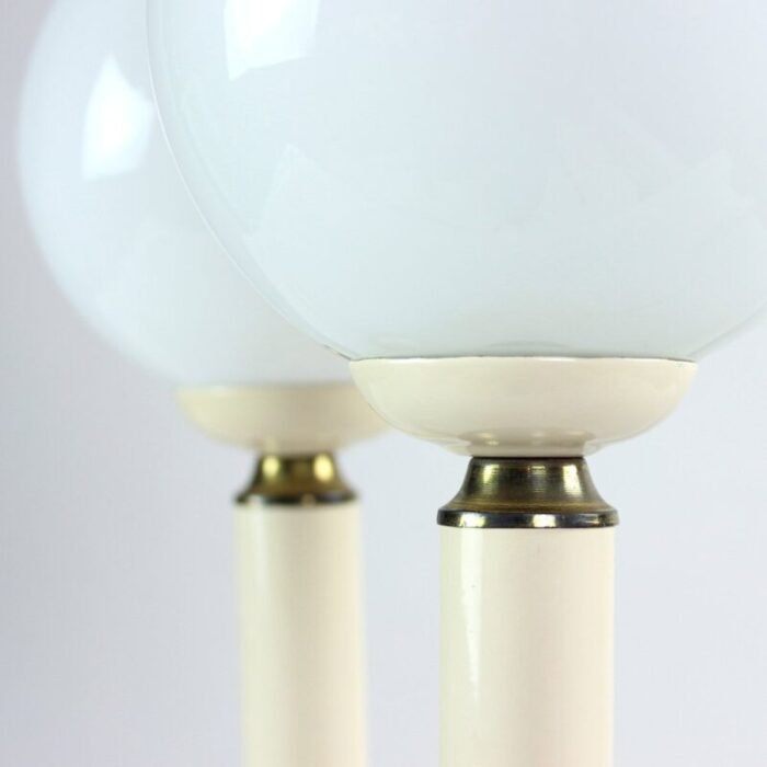 czechoslovakian lamps in opaline glass 1970s set of 2 1