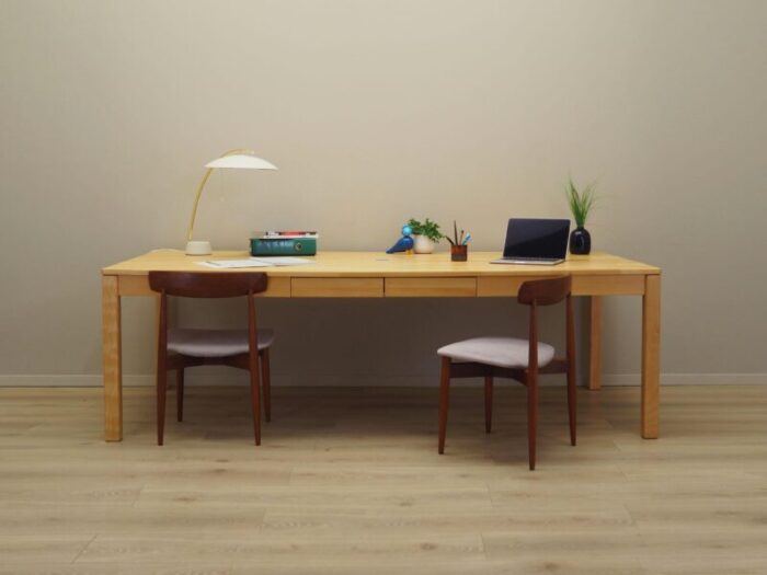 danish beech desk 1980s 0508