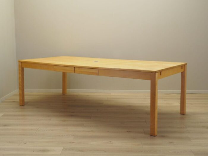 danish beech desk 1980s 1566