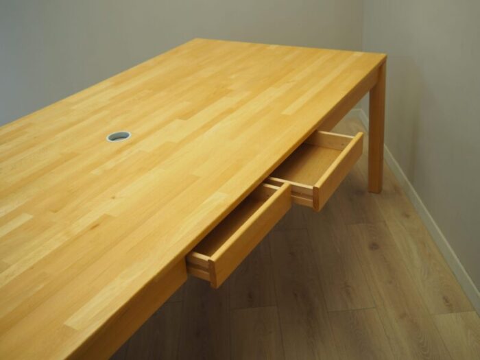 danish beech desk 1980s 2569