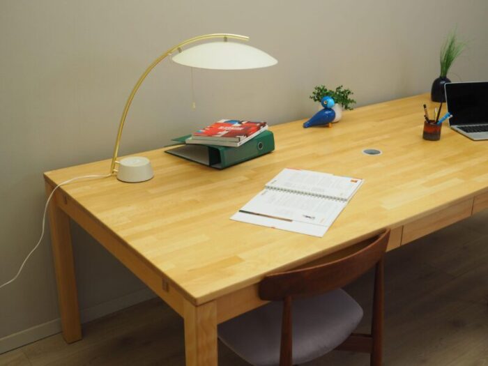 danish beech desk 1980s 2818