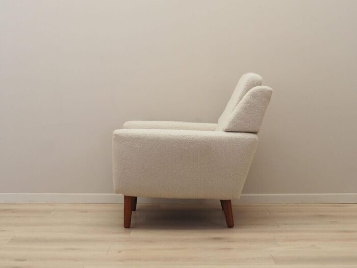 danish cream armchair 1970s 0093