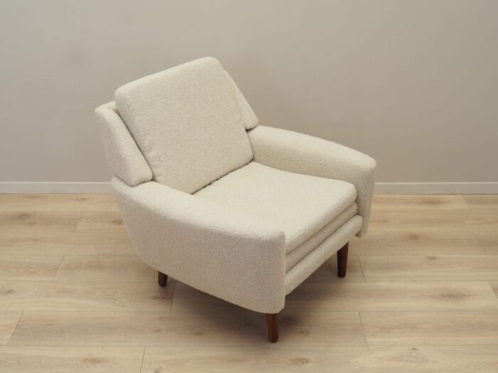 danish cream armchair 1970s 1282