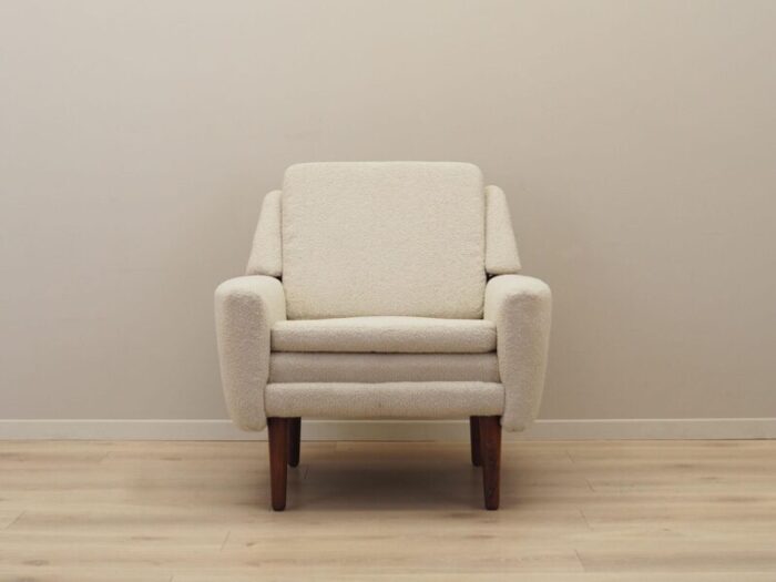 danish cream armchair 1970s 3416