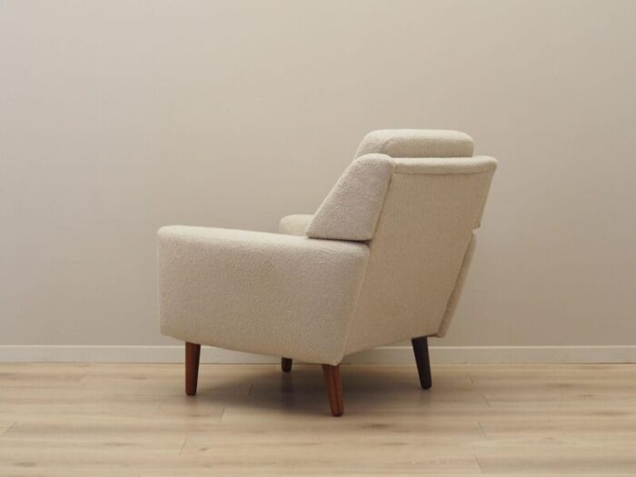 danish cream armchair 1970s 3649