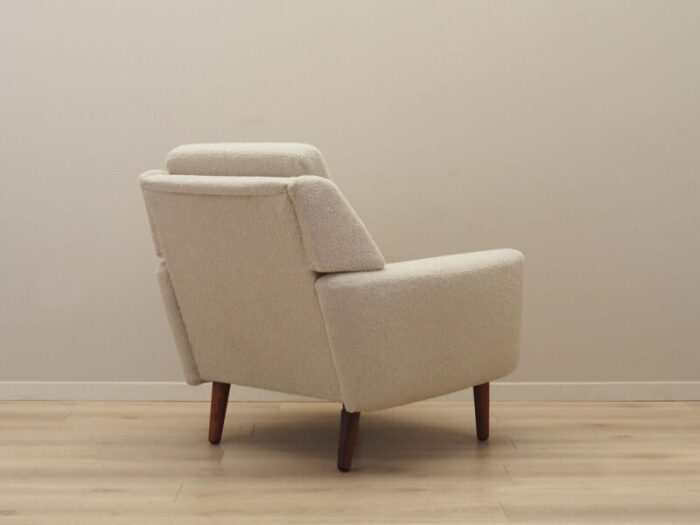 danish cream armchair 1970s 3842