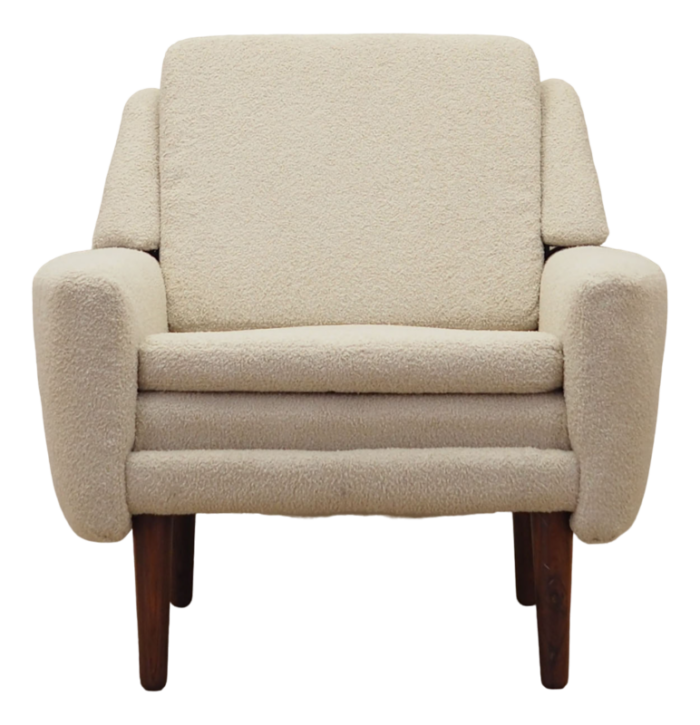 danish cream armchair 1970s 4526