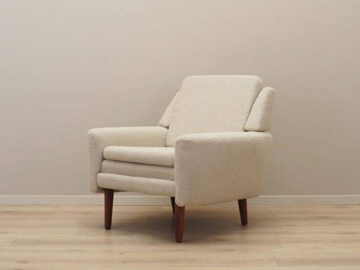 danish cream armchair 1970s 9975