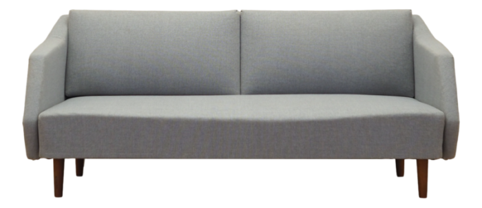 danish grey sofa 1960s 9637