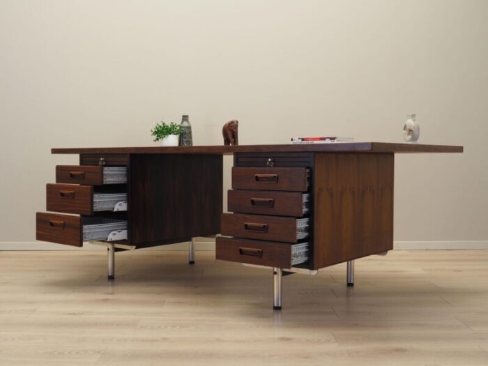 danish rosewood desk from duba mbelindustri 1970s 4166