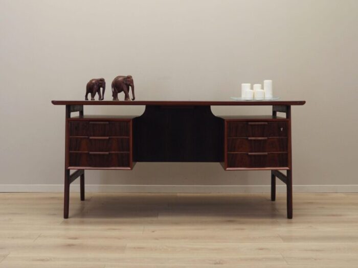 danish rosewood desk from omann jun 1970s 2449