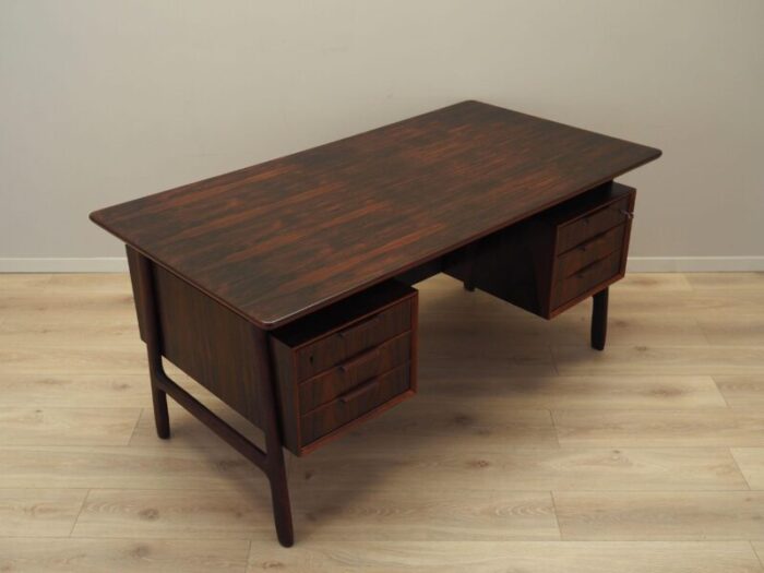 danish rosewood desk from omann jun 1970s 5396