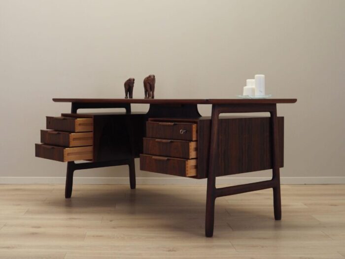 danish rosewood desk from omann jun 1970s 6847