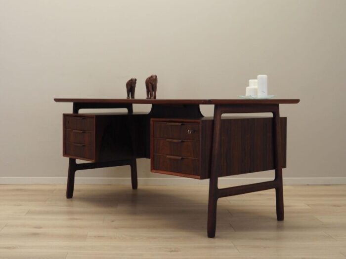 danish rosewood desk from omann jun 1970s 8181