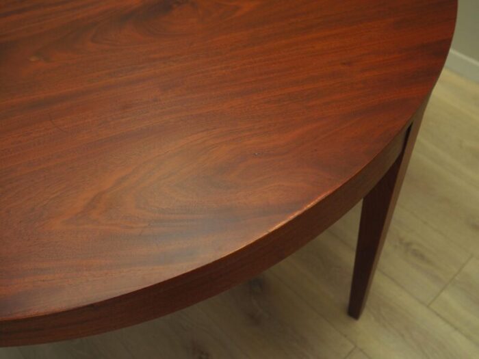 danish round mahogany table 1970s 4687