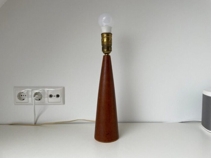 danish teak floor lamp on vintage sideboard 1960s 6