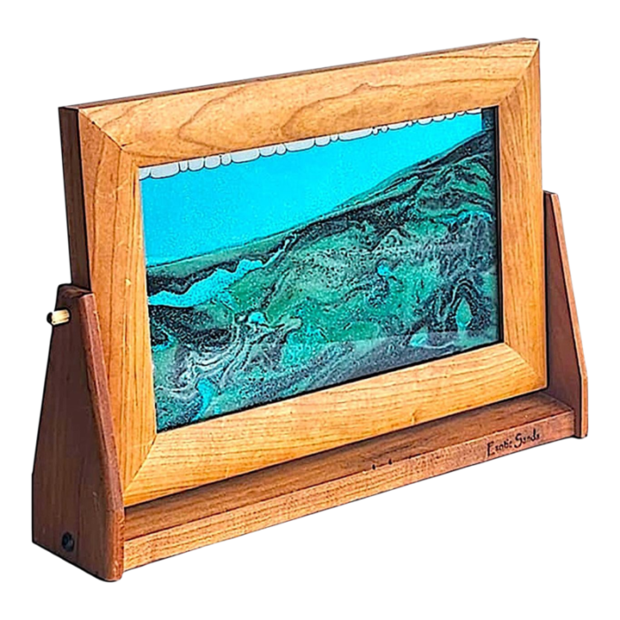 desktop easel and frame moving sand art by exotic sands 3047