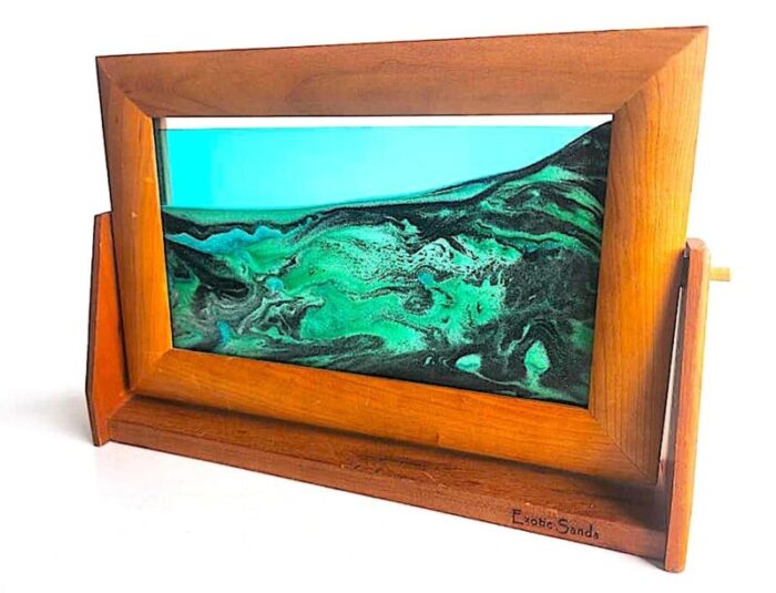 desktop easel and frame moving sand art by exotic sands 9554