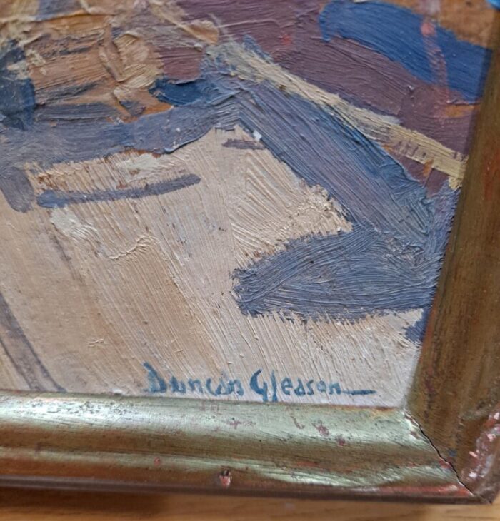 duncan gleason 1881 1959 study for under sail oil paint on board painting 4827