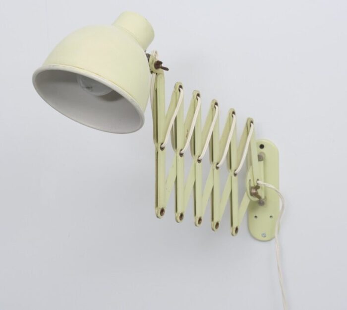 dutch metal scissor wall lamp 1950s 1