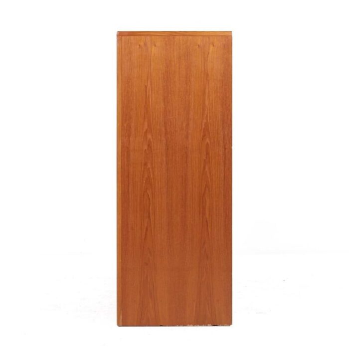 dyrlund mid century teak tambour door armoire 6768