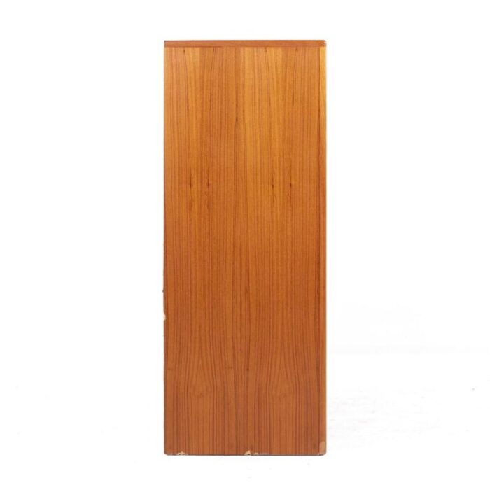 dyrlund mid century teak tambour door armoire 8204