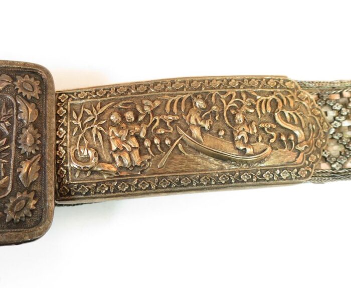 early 19th century china 1830s asian silver belt 8137