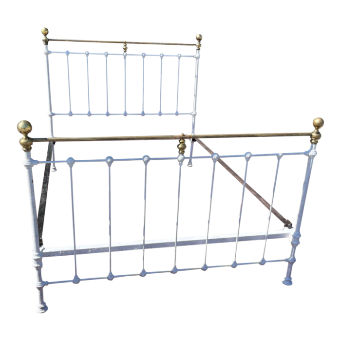 early 20th century antique iron bed 2912