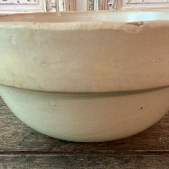 early 20th century large stoneware crock bread fruit bowl 2792