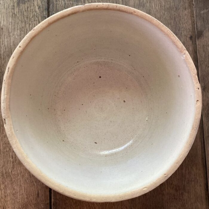 early 20th century large stoneware crock bread fruit bowl 3209