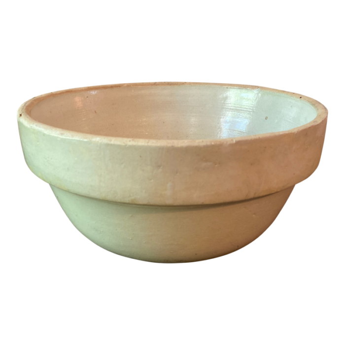 early 20th century large stoneware crock bread fruit bowl 3711