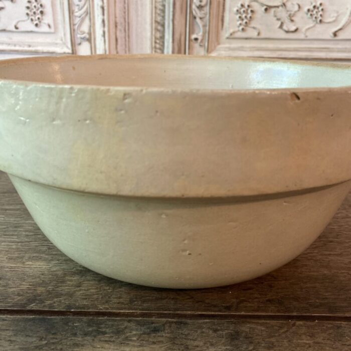 early 20th century large stoneware crock bread fruit bowl 9904