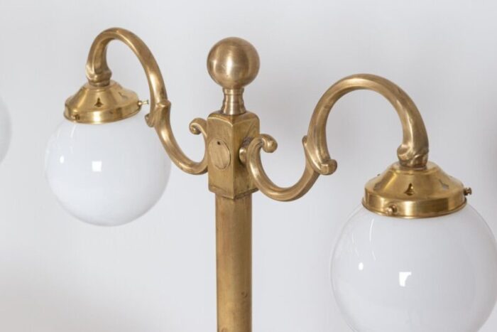 english brass library table lamps 19th century set of 2 4