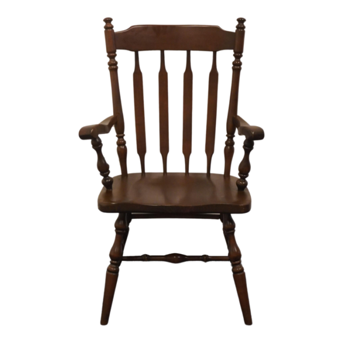 ethan allen antiqued pine sold tavern high back catkin dining arm chair 12 6011a 1278