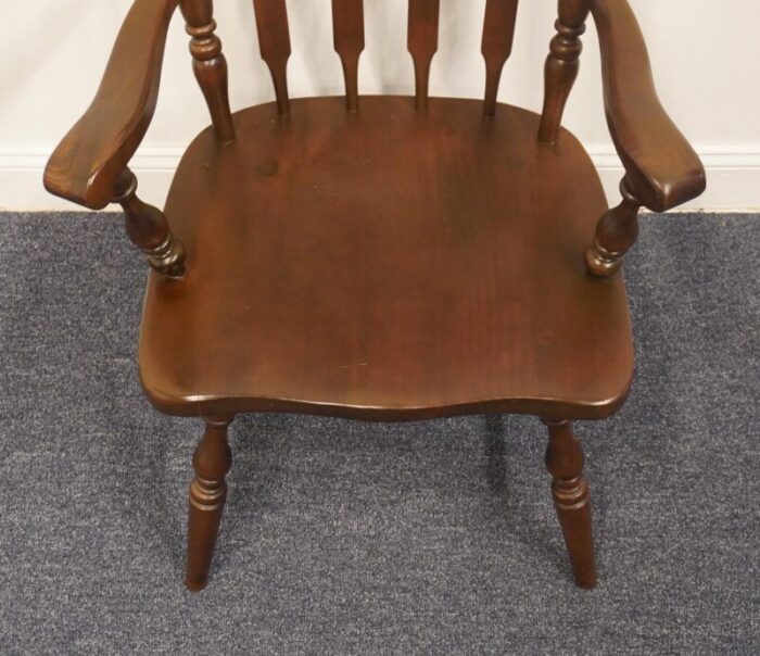 ethan allen antiqued pine sold tavern high back catkin dining arm chair 12 6011a 3990