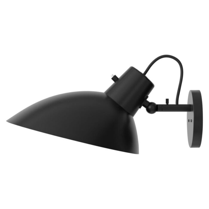 fifty black and black wall lamp by victorian vigano for astep 1