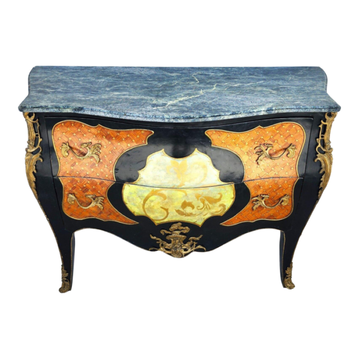 french louis xv bombay chest marble 3867