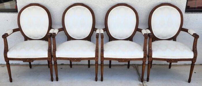 french louis xvi dining chairs set of 4 0825