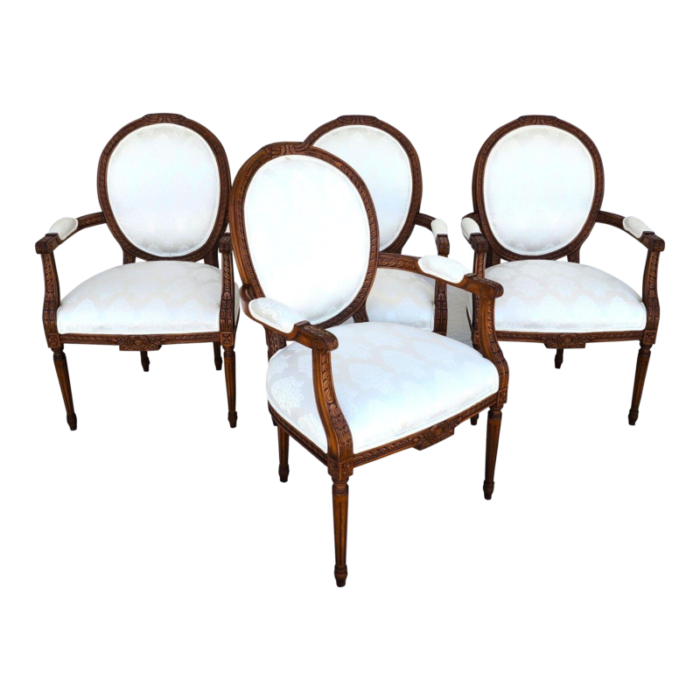 french louis xvi dining chairs set of 4 7283